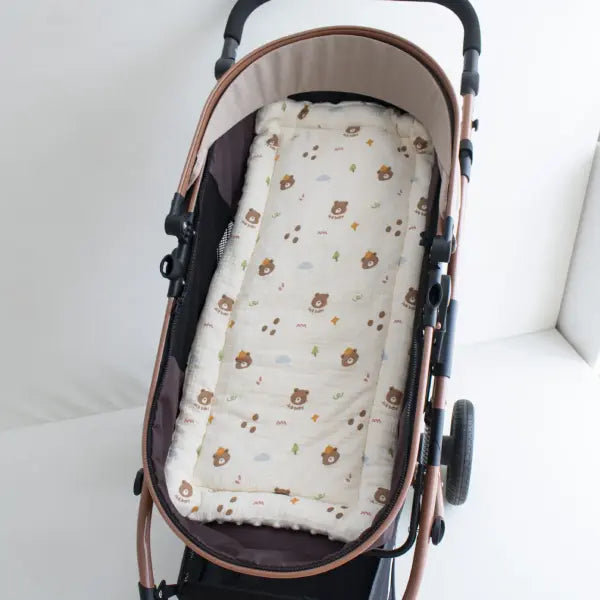 Baby Stroller Seat Cushion Soft Mattress Kids Pushchair Car Mat Stroller Accessories - style 10