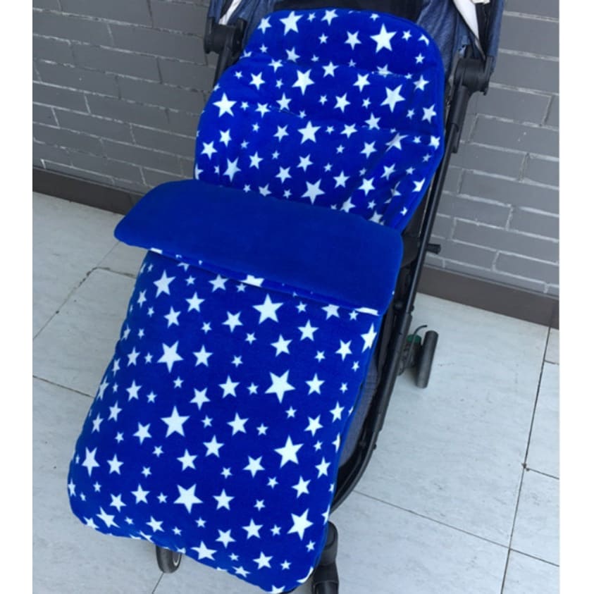 Baby Stroller Sleeping Bag for Winter – Keep Your Baby Warm - A blue