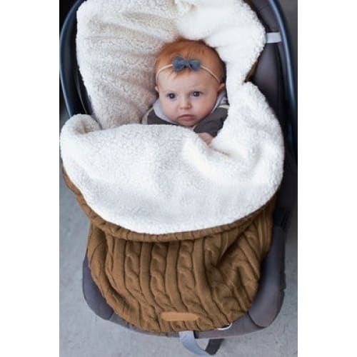 Baby Stroller Sleeping Bag for Winter – Keep Your Baby Warm - Coffee