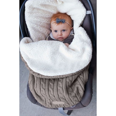 Baby Stroller Sleeping Bag for Winter – Keep Your Baby Warm - KhakiA