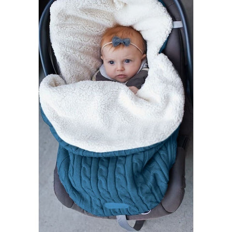 Baby Stroller Sleeping Bag for Winter – Keep Your Baby Warm - Lake BlueA