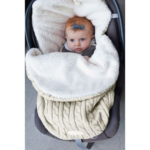 Baby Stroller Sleeping Bag for Winter – Keep Your Baby Warm - Rice white