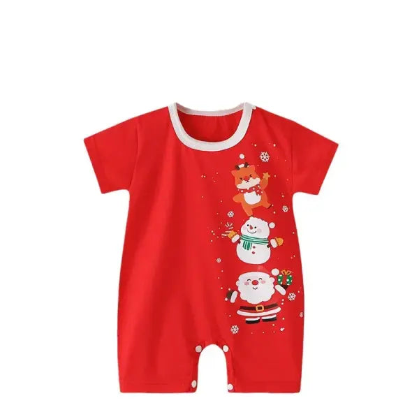 Baby Summer Cartoon Romper – Short Sleeve Bodysuit Jumpsuit for Newborn Boys & Girls
