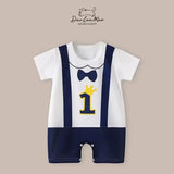 Baby Summer Cartoon Romper – Short Sleeve Bodysuit Jumpsuit for Newborn Boys & Girls