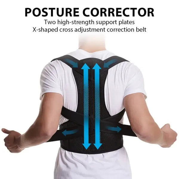 Back Brace Posture Corrector for Women & Men Adjustable Back Lumbar Support Belt Shoulder Posture Support for Improve