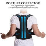 Back Brace Posture Corrector for Women & Men Adjustable Back Lumbar Support Belt Shoulder Posture Support for Improve