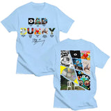 Bad Bunny Cotton T-Shirt – Vintage Funny Frog Graphic Tee for Men & Women Y2K Aesthetic - light-blue / XXL