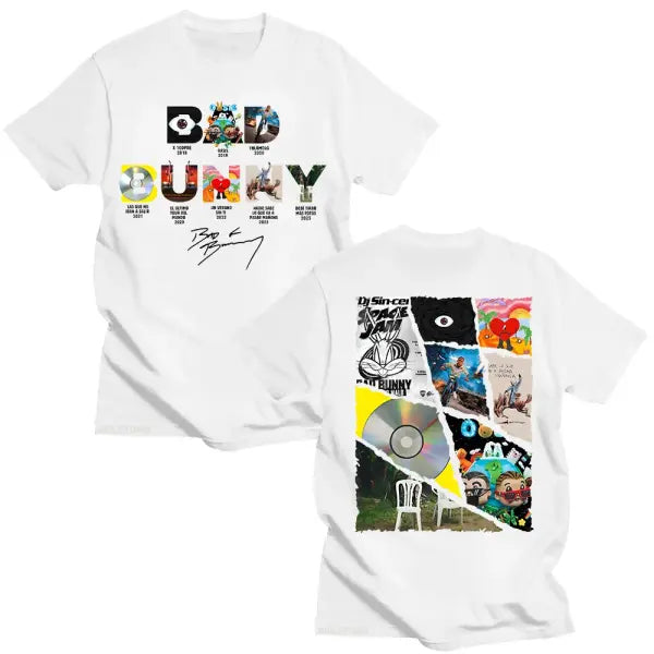 Bad Bunny Cotton T-Shirt – Vintage Funny Frog Graphic Tee for Men & Women Y2K Aesthetic - white / XXL
