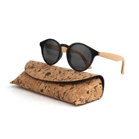 Bamboo Sunglasses - Kenbo’s Stylish Oval Wood Grain Sunglasses - C15 (with case) / As Picture