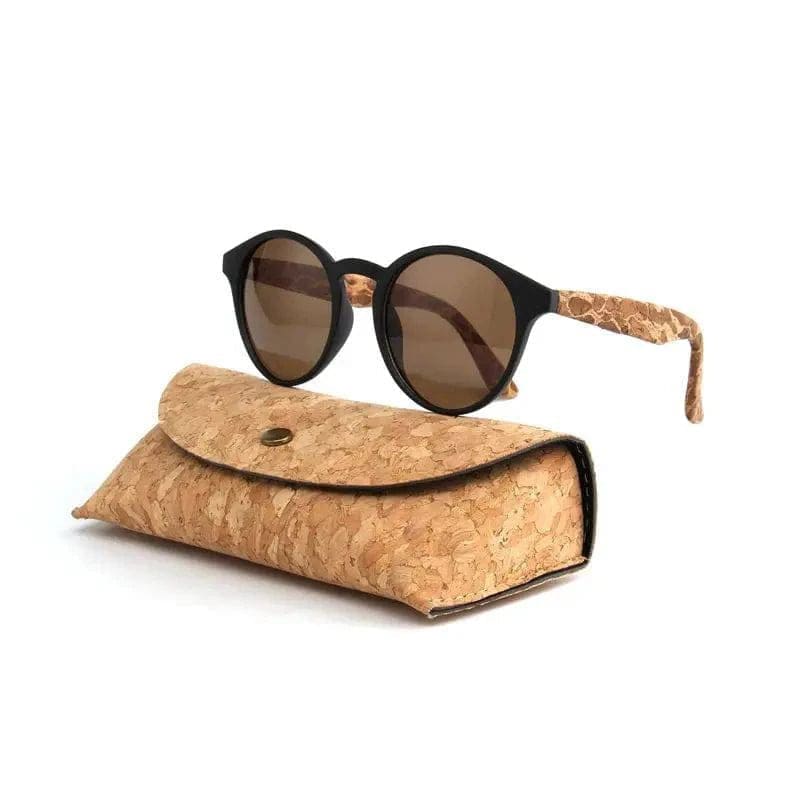 Bamboo Sunglasses - Kenbo’s Stylish Oval Wood Grain Sunglasses - C22(with case) / As Picture