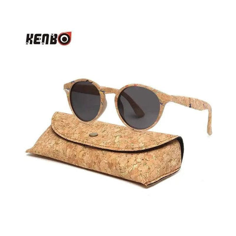 Bamboo Sunglasses - Kenbo’s Stylish Oval Wood Grain Sunglasses - C6 (with case) / As Picture