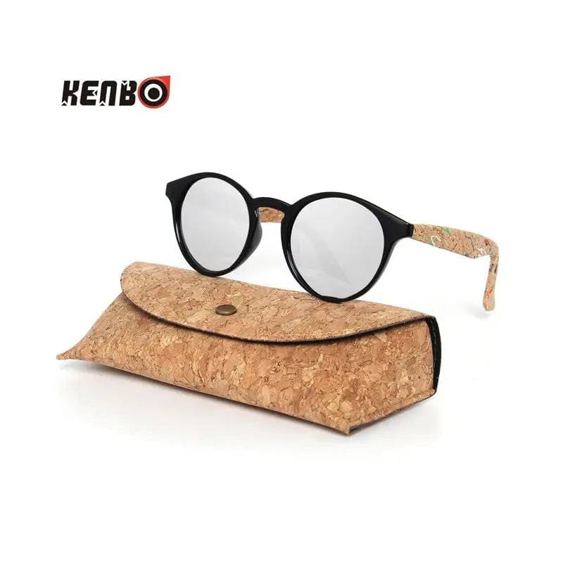 Bamboo Sunglasses - Kenbo’s Stylish Oval Wood Grain Sunglasses - C8 (with case) / As Picture