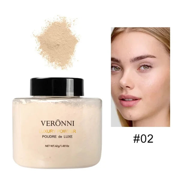 Banana Shaped Loose Powder – Reduces Pores & Fine Lines, Long-Lasting Matte Effect, Natural Facial Makeup Powder - Himpall