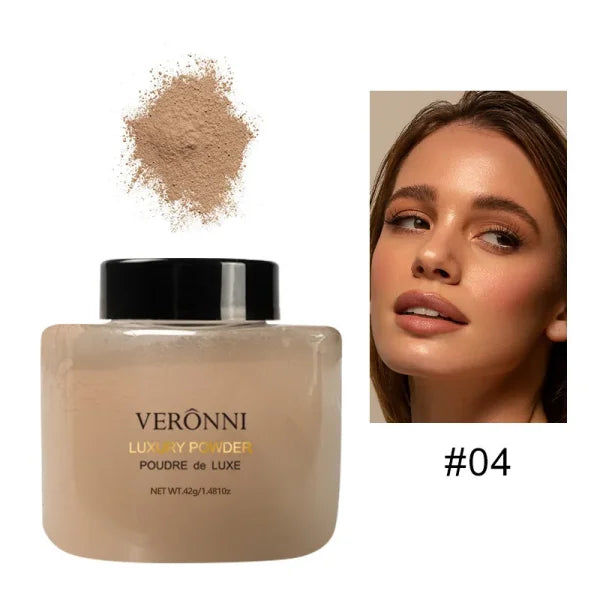 Banana Shaped Loose Powder – Reduces Pores & Fine Lines, Long-Lasting Matte Effect, Natural Facial Makeup Powder - Himpall