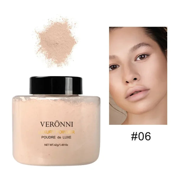 Banana Shaped Loose Powder – Reduces Pores & Fine Lines, Long-Lasting Matte Effect, Natural Facial Makeup Powder - Himpall