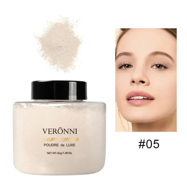 Banana Shaped Loose Powder – Reduces Pores & Fine Lines, Long-Lasting Matte Effect, Natural Facial Makeup Powder - Himpall