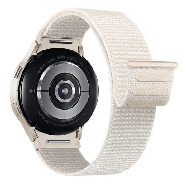 Samsung Galaxy Watch nylon sport loop quick fit strap - Starlight / watch 6 classic 43mm / China Mainland