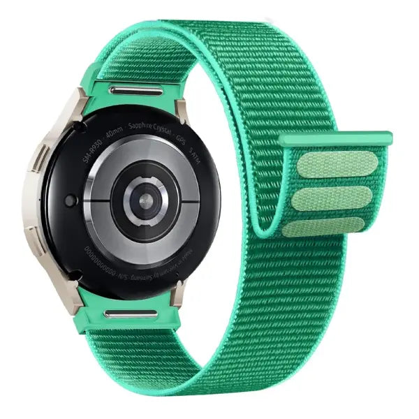 Samsung Galaxy Watch nylon sport loop quick fit strap - Spearmint / 4 classic 42mm 46mm / China Mainland