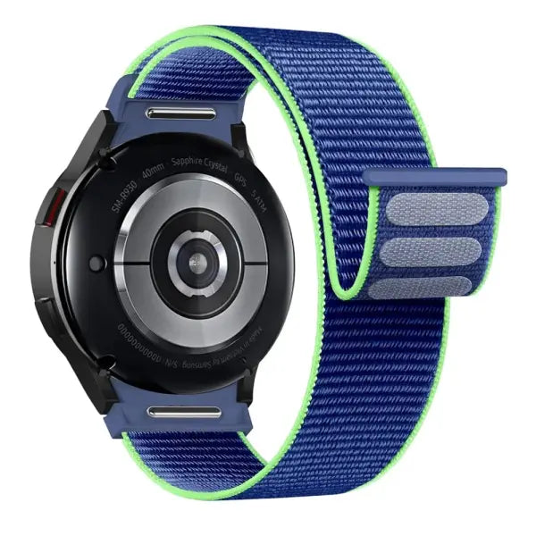 Samsung Galaxy Watch nylon sport loop quick fit strap - Neon green / Watch 5 40mm 44mm / China Mainland