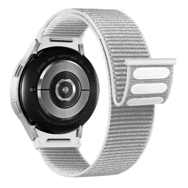 Samsung Galaxy Watch nylon sport loop quick fit strap - Seashell / 4 classic 42mm 46mm / China Mainland