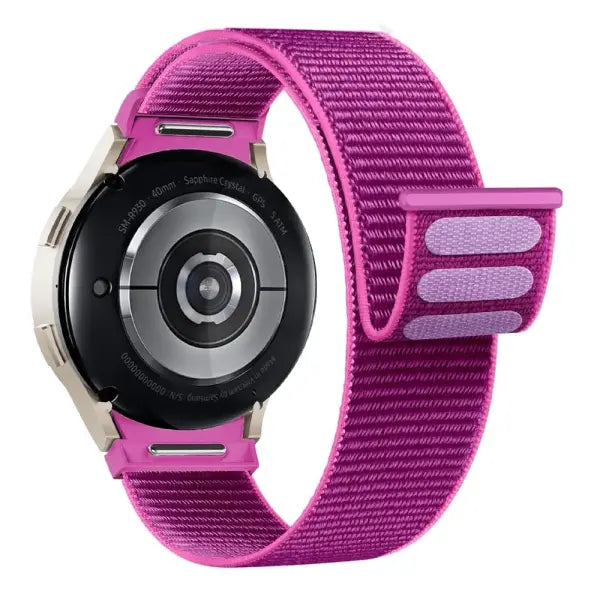 Samsung Galaxy Watch nylon sport loop quick fit strap - Pitaya / Galaxy Watch 7 40mm / China Mainland