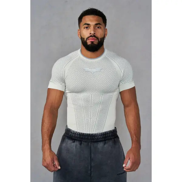 Batman Men’s Quick Dry Compression T-Shirt High Elastic Fitness Gym Top - white / XXL