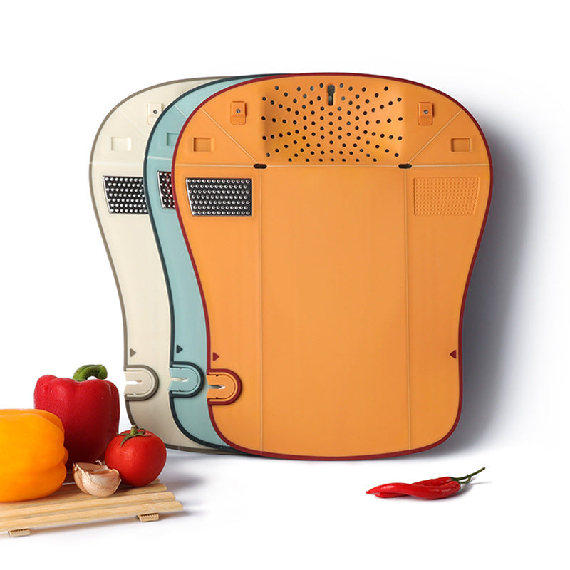 Multifunctional Cutting Board Foldable Ginger Knife For Draining Water