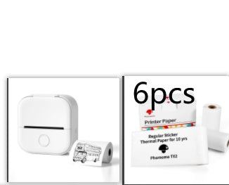 Phomemo T02 Portable Bluetooth Thermal Label Printer - White Set3 / USB