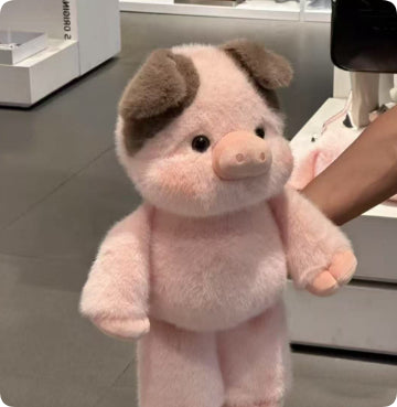 Children’s Plush Stuffed Animal for Unisex (Small) – Soft Hugging Doll - Miniature pig think / 45cm - None