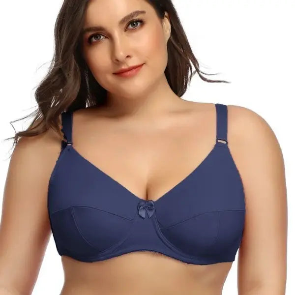 Beauwear Women’s Plus Size Minimizer Bra – Full Coverage Underwire Support Non-Padded (36D-52F) - Blue / 90E / CHINA