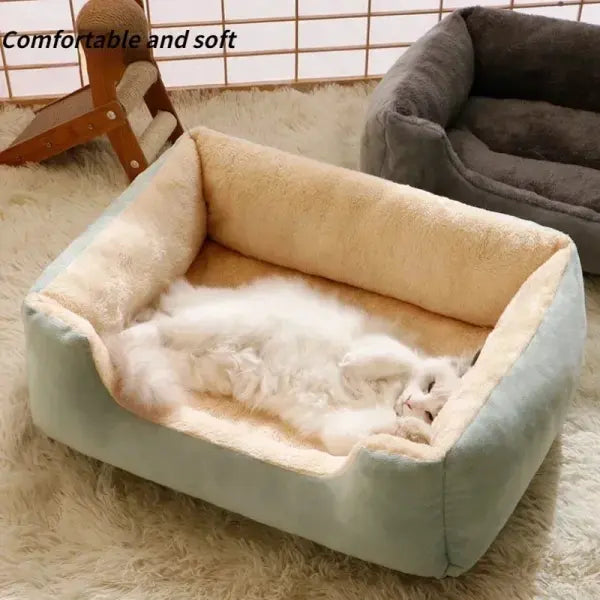 Bed for Cats Pet Products Cushions Kitten Winter Accessories Dog All Houses Supplies Things Accessory Habitats Basket