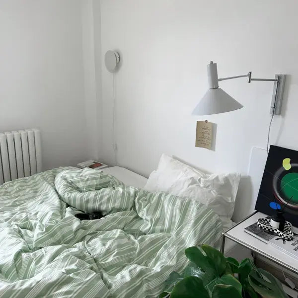 Bed Linen 100% Cotton Duvet Cover Stripe Queen Size 40s Quilt Cover Pillowcase Bedding covers Fashion Home Textile