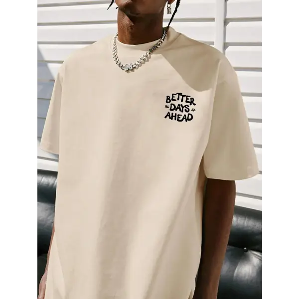 Better Days Ahead” Graphic T-Shirt – Unisex Casual Oversized Cotton Tee for Summer