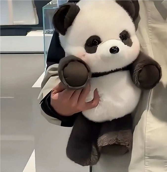 Children’s Plush Stuffed Animal for Unisex (Small) – Soft Hugging Doll - Panda black / 45cm - None