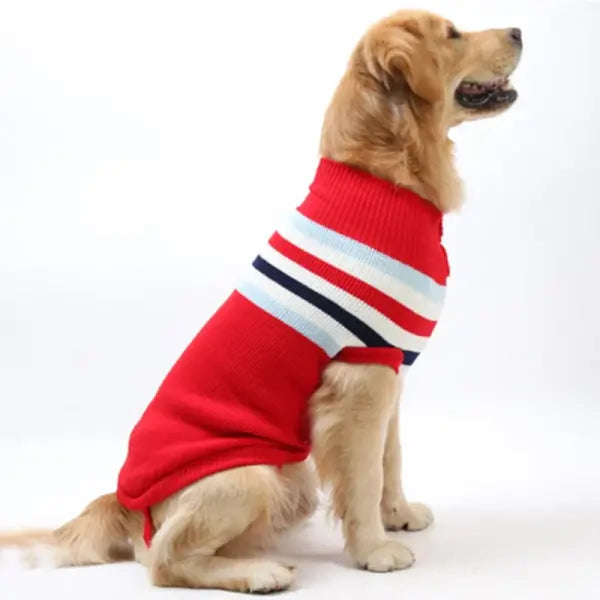 Big Dog Winter Sweater – Warm Christmas Pullover for Small Medium & Large Dogs Golden Retriever Rottweiler Corgi & Cats