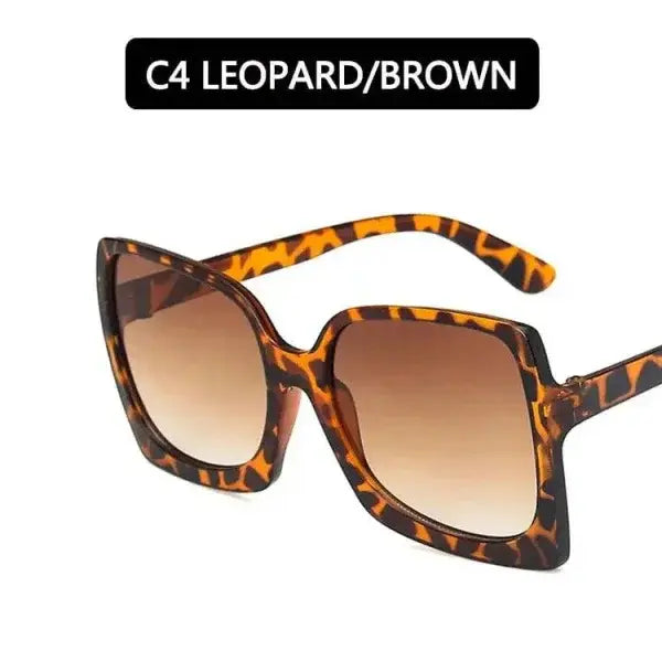 Big Frame Designer Oversized Sunglasses for Elevated Style - C4