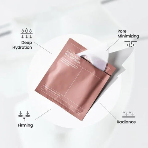 Bio-Collagen Real Deep Mask Anti-Wrinkle Lifting Face Mask With Hydrolyzed Collagen Collagen Reverse Film Volume Peel