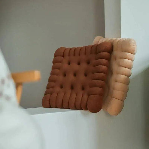 Biscuit-Shaped Plush Cushion: Soft and Creative Chair Seat Pad