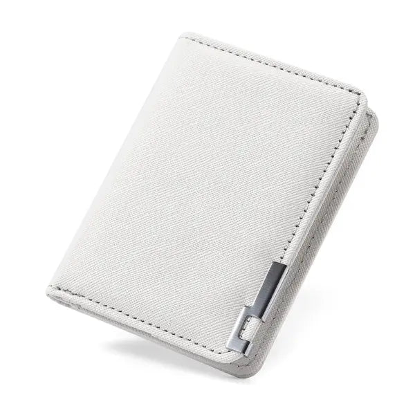 Black Faux Leather Small Slim Business-Style Wallet - Multiple Card Slots Credit Card and Driver’s License Holder