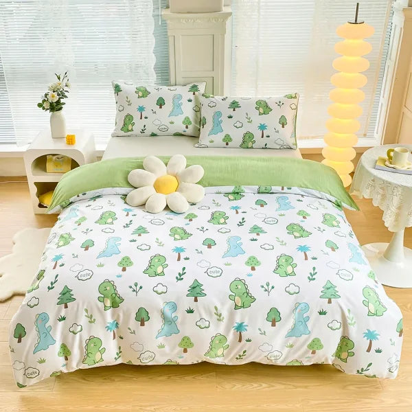 Black Marble Sanding Bedding Set - 2/3 Piece Duvet Cover Set - 3 / set / Queen|CN