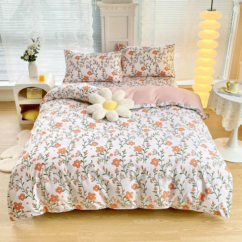 Black Marble Sanding Bedding Set - 2/3 Piece Duvet Cover Set - 7 / set / Queen|CN