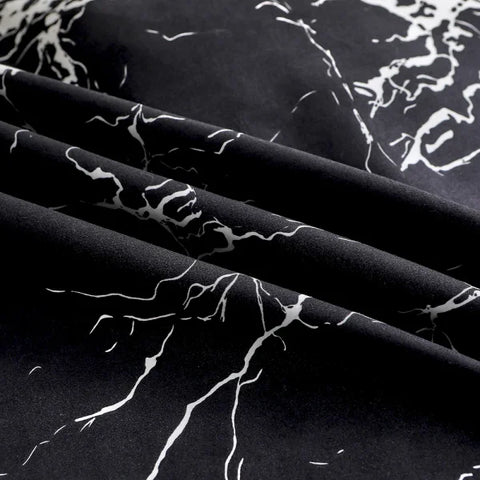 Black Marble Sanding Bedding Set - 2/3 Piece Duvet Cover Set