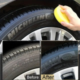 Black Shiny Tire wax - durable long-lasting protection and repair for all kinds of tires - prevents cracks and whitens
