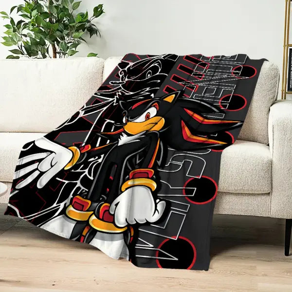 Blanket cool warm soft plush blanket for s-S-So-nicES-s sofa living room office cartoon bedroom cool travel gift art