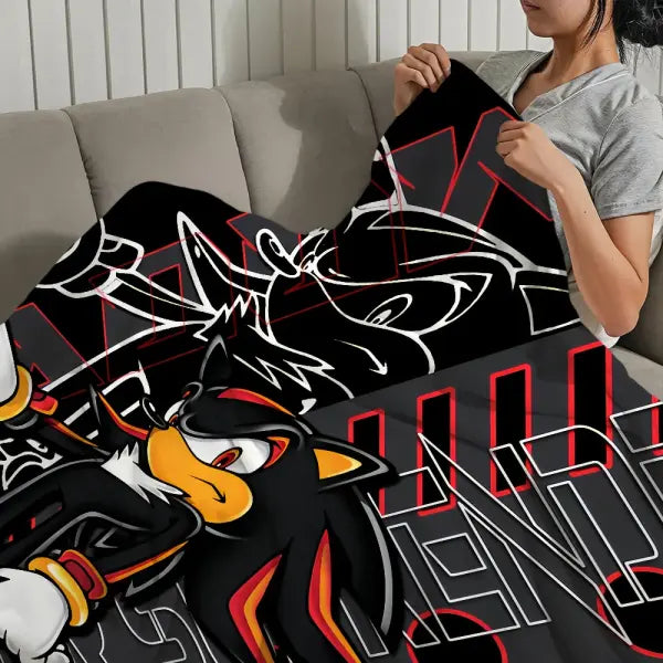 Blanket cool warm soft plush blanket for s-S-So-nicES-s sofa living room office cartoon bedroom cool travel gift art