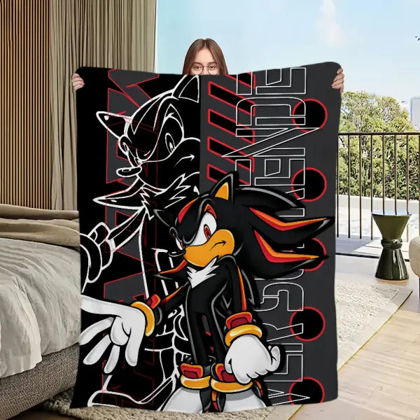 Blanket cool warm soft plush blanket for s-S-So-nicES-s sofa living room office cartoon bedroom cool travel gift art