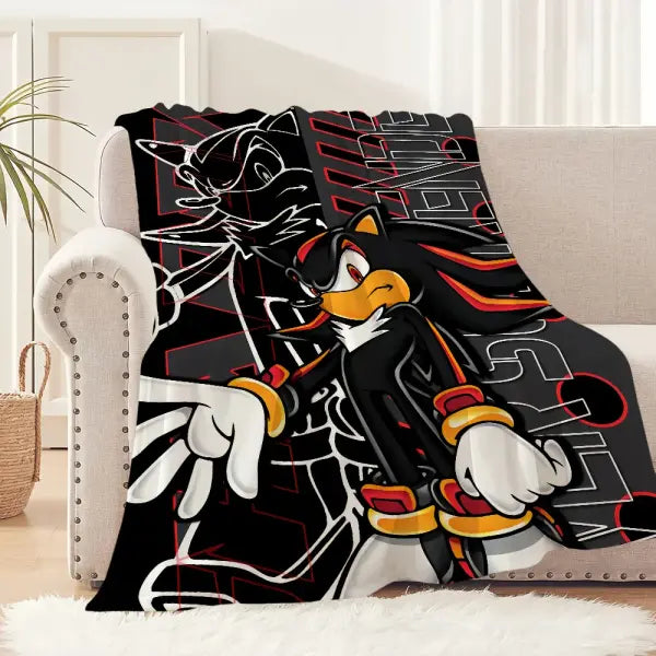 Blanket cool warm soft plush blanket for s-S-So-nicES-s sofa living room office cartoon bedroom cool travel gift art