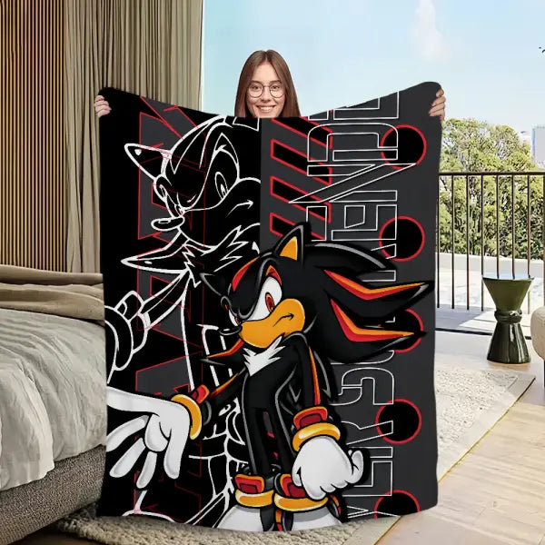 Blanket cool warm soft plush blanket for s-S-So-nicES-s sofa living room office cartoon bedroom cool travel gift art