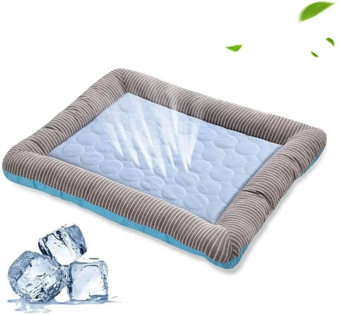 Blue Ice Silk Pet Cooling Pad for Ultimate Summer Comfort - Himpall
