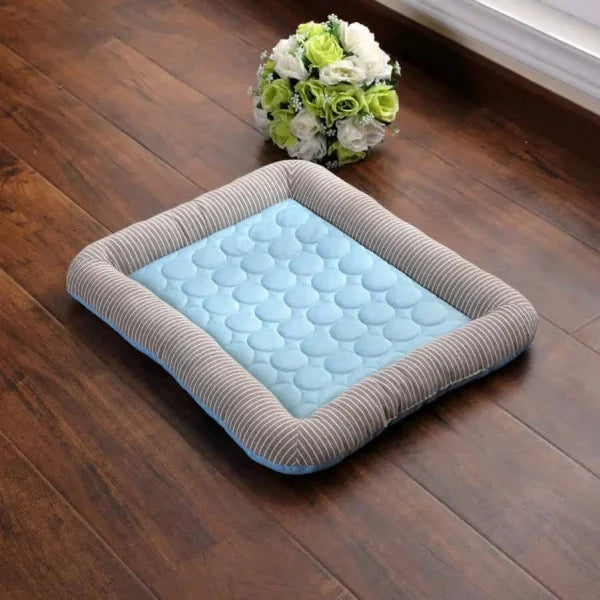 Blue Ice Silk Pet Cooling Pad for Ultimate Summer Comfort - Himpall